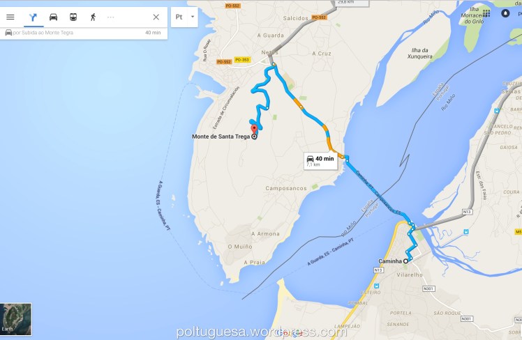 Wycieczka Santa Tecla mapa